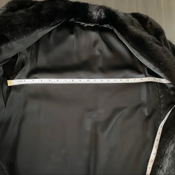 🌟HostPick🌟Real mink fur vintage coat - black - early 90s - Picture 11 of 17